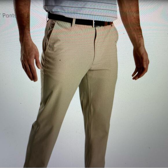 Foot Joy Tan Flat Front 4 Pocket Golf Pants 38 - Picture 1 of 9